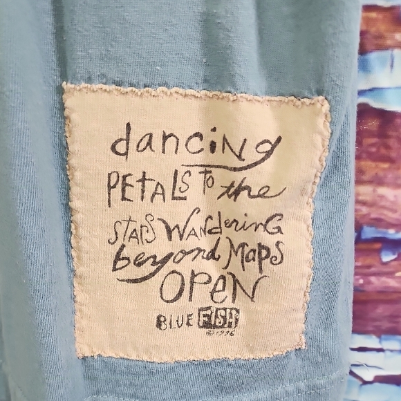 Blue Fish Dreamy Text Graphic Tee in Sky Blue - Picture 3 of 7